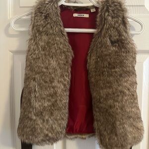 Mexx Brown Faux Fur Vest for Kids